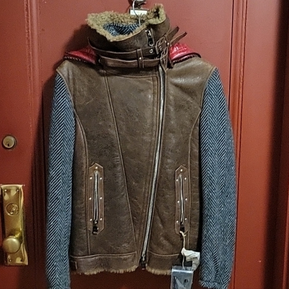 Robin's Jean Delan cULT Leather Gll Apparel Group Women's Jacket, Red Size 8